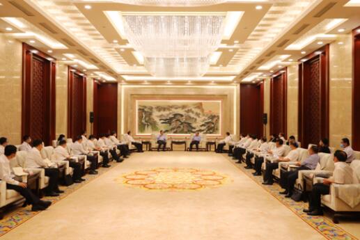 國家電網(wǎng)公司毛偉明、辛保安與山東省委書記劉家義、代省長李干杰會(huì)談