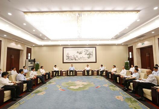 國(guó)家電網(wǎng)董事長(zhǎng)毛偉明與浙江省委書(shū)記車俊、省長(zhǎng)袁家軍會(huì)談