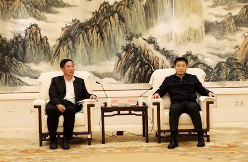 中國能建總經(jīng)理、黨委副書記孫洪水與陜西省副省長徐大彤會談