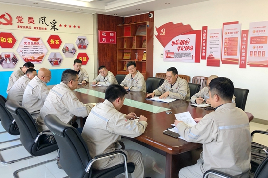 大唐淮北發(fā)電廠開展“沖刺四季度，奪取雙勝利”主題黨日活動