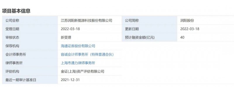 40億登錄科創(chuàng)板！潤(rùn)陽(yáng)股份擬募資投建5GW異質(zhì)結(jié)+5萬(wàn)噸多晶硅項(xiàng)目！