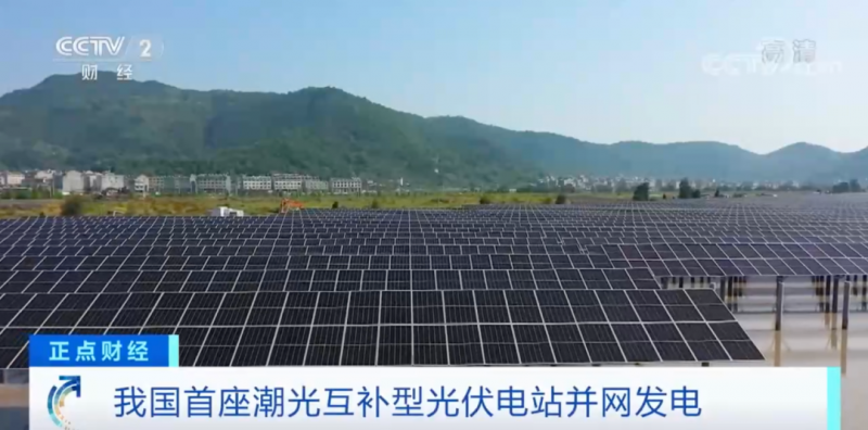 年均發(fā)電量超1億度！央視財(cái)經(jīng)重點(diǎn)關(guān)注我國(guó)“首座”潮光互補(bǔ)型光伏電站