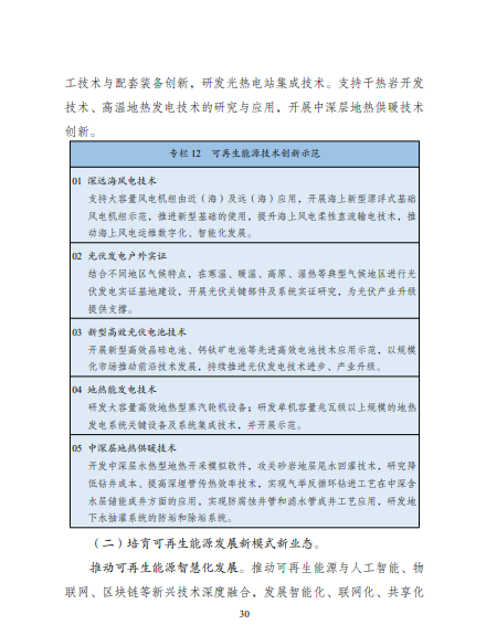 發(fā)改委、能源局等九部委聯(lián)合印發(fā)發(fā)布“十四五”可再生能源規(guī)劃！