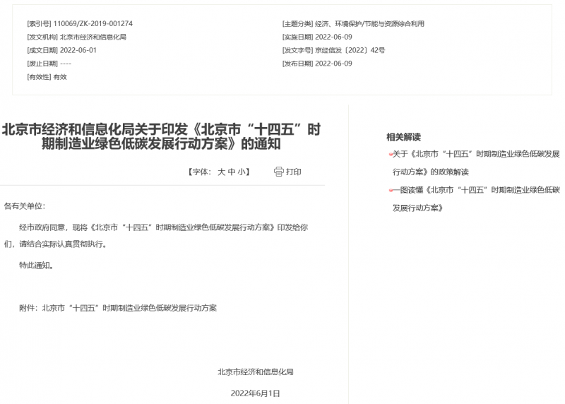 應用盡用！北京市鼓勵低速風電、高效光電、先進儲能等能源落地