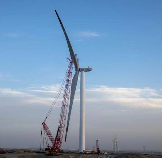 深耕大西北，H171-4MW分散式風(fēng)電項(xiàng)目成功首吊!