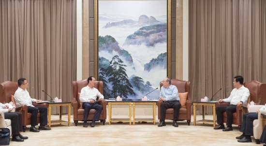 中國電建集團(tuán)公司黨委書記、董事長丁焰章拜會(huì)福建省委書記尹力、省長趙龍
