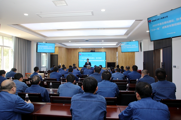 陜煤石電公司召開2022年合理化建議、技術(shù)成果發(fā)布會(huì)暨班組建設(shè)表彰會(huì)