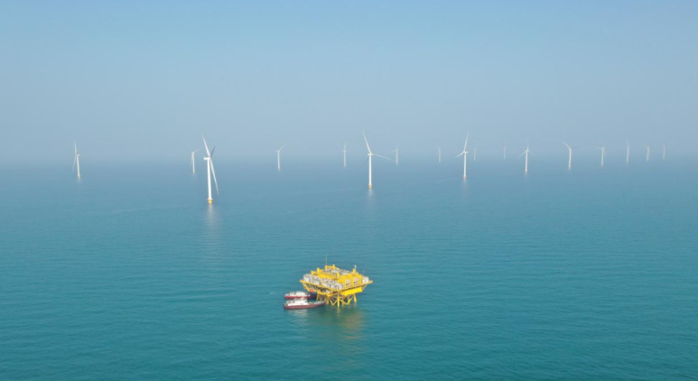 山東首個(gè)百萬(wàn)千瓦級(jí)海風(fēng)基地！國(guó)家電投半島南U1一期并網(wǎng)發(fā)電