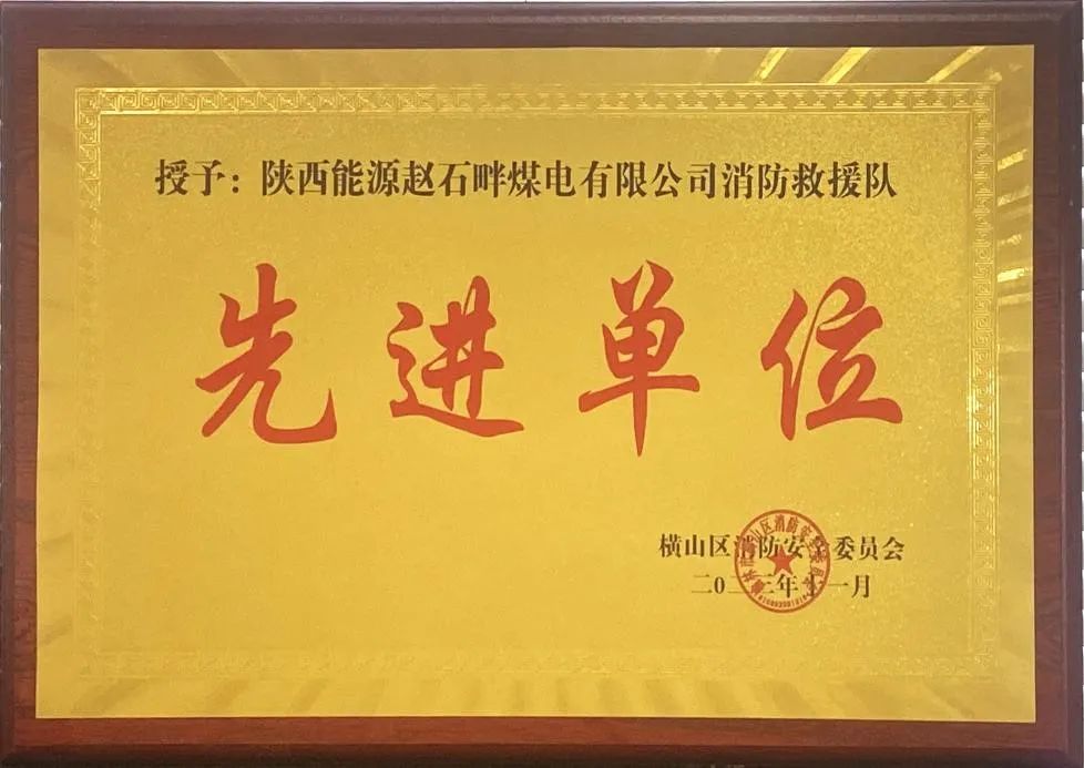 優(yōu)秀！再續(xù)輝煌！陜投集團(tuán)趙石畔煤電消防工作又獲表彰