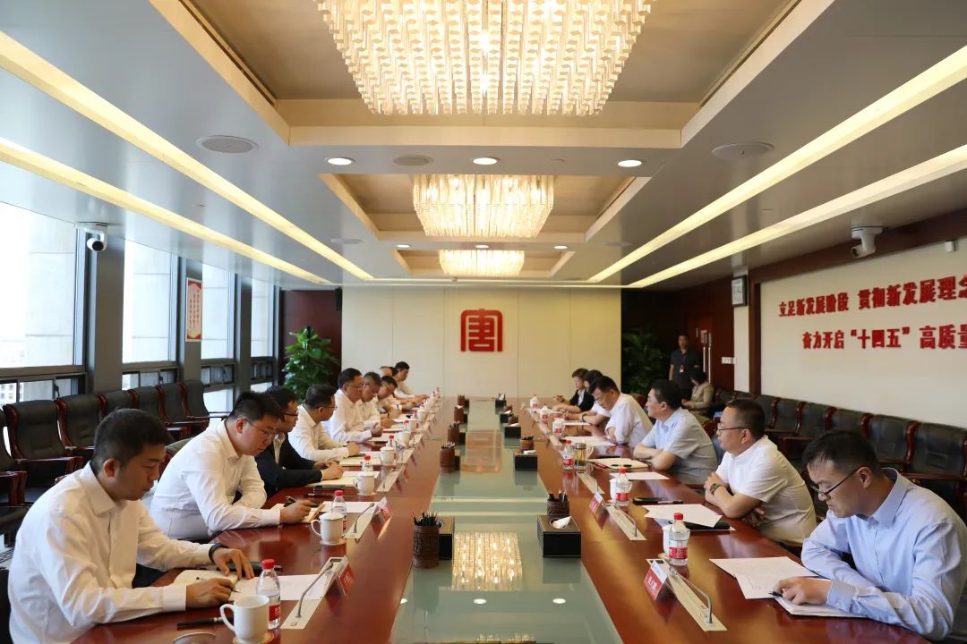 中建一局黨委書記、董事長吳愛國拜會大唐國際黨委書記、董事長王順啟