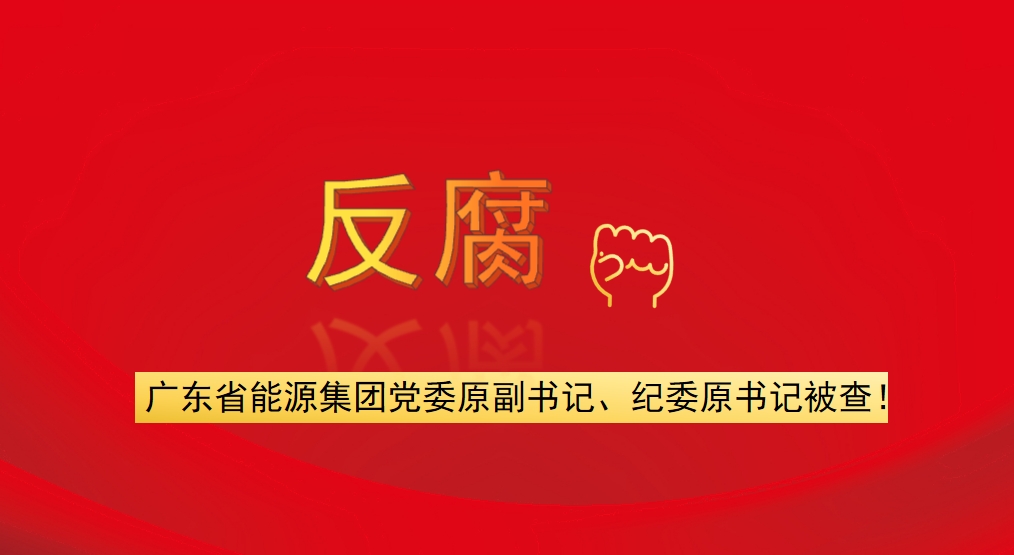 廣東省能源集團(tuán)黨委原副書記、紀(jì)委原書記被查！