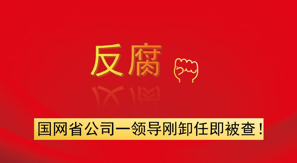 國(guó)網(wǎng)省公司一領(lǐng)導(dǎo)剛卸任即被查！